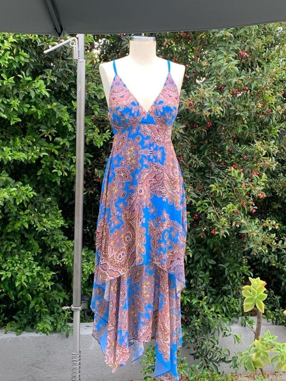 Dreamy Fairy Marciano Layered Maxi Dress Floral XS